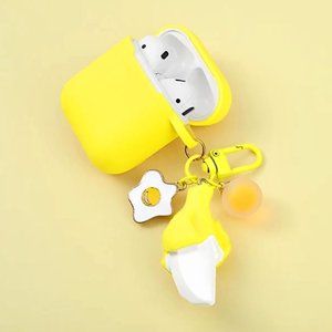 [ON SALE] Cute Airpods Case w/ Key-chain - Yellow